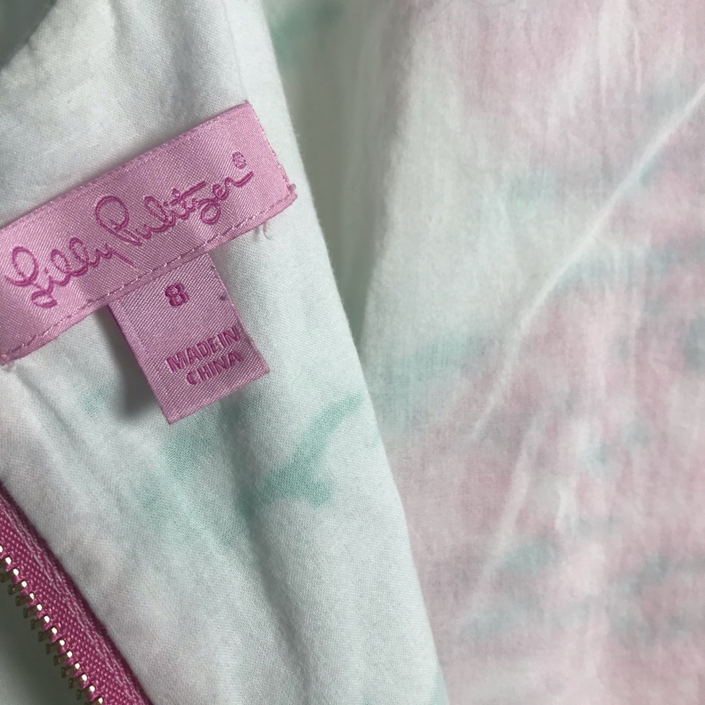 Lilly Pulitzer Embroidered Summer Delia Dress Hotty Pink Flock To Me Seagull 8 - Picture 6 of 11